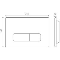 Товар: Клавиша смыва Ctesi Keen BK0202109 Бронза - фото 2 Клавиша смыва Ctesi Keen BK0202109 Бронза — фото 2, Комплектующие для душевого оборудования