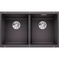 Кухонная мойка Blanco Subline 350/350-U 523575 Темная скала — фото 1, Кухонные мойки