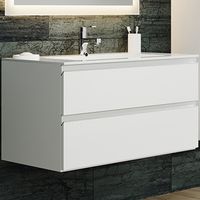 Тумба с раковиной SanVit Авеню-2 120 kavenu2120 с фактурой под дерево подвесная Карпатская ель — фото 2, Тумбы с раковиной