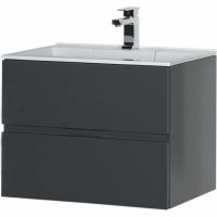 Товар: Тумба с раковиной Aquanet Алвита 70 213093 подвесная Серый антрацит - фото 3 Тумба с раковиной Aquanet Алвита 70 213093 подвесная Серый антрацит — фото 3, Мебель для ванной