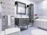 Керамический декор Belleza Атриум серый 04-01-1-17-03-06-591-1 20х60 см — фото 2, Керамическая плитка