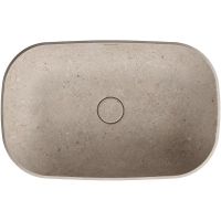 Раковина-чаша Kerama Marazzi Magica 65 MA.wbi.65\STB Бежевый камень — фото 2, Раковины встраиваемые сверху