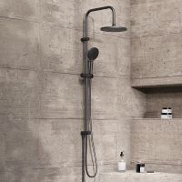 Душевая система Damixa Jupiter 977000300 Черная матовая — фото 5, Душевые стойки