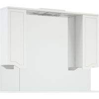 Товар: Зеркало со шкафом Corozo Мирра 105/С SD-00001545 с подсветкой Белое с механическим выключателем - фото 3 Зеркало со шкафом Corozo Мирра 105/С SD-00001545 с подсветкой Белое с механическим выключателем — фото 3, Мебель для ванной