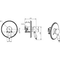 Смеситель для душа Boheme Provanse Ripresa 365 Бронза — фото 3, Смесители