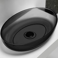 Раковина-чаша Abber Kristall 60 AT2801Onyx Черная — фото 2, Раковины накладные