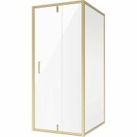 Душевой уголок Niagara Nova 110х110 NG-43-11AG-A110G профиль Холодное золото стекло прозрачное — фото 1, Душевые уголки