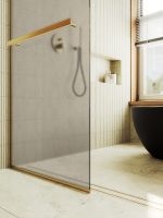 Товар: Душевая перегородка Maybah Glass MGD-710-3у 1090x1950 в узком профиле Золото стекло бронзовое матовое - фото 6 Душевая перегородка Maybah Glass MGD-710-3у 1090x1950 в узком профиле Золото стекло бронзовое матовое — фото 6, Душевые перегородки