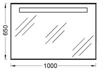 Зеркало Jacob Delafon Parallel 100 EB1416-NF с подсветкой и подогревом — фото 6, Зеркала в ванную комнату