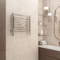 Электрический полотенцесушитель Terminus Горизонт П8 600х600 4670078543424 с полкой Хром — фото 4, Электрические полотенцесушители