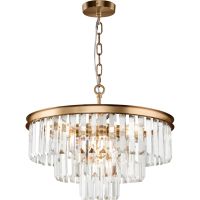 Люстра Maytoni Neoclassic Revero MOD085PL-07BS Прозрачная Латунь — фото 1, Люстры