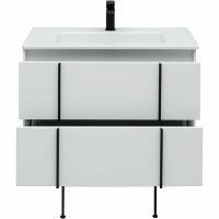 Тумба под раковину Allen Brau Reality 80 1.32005.WM подвесная Белая матовая — фото 11, Мебель для ванной