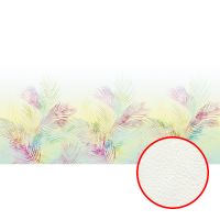 Фреска Ortograf Oasis 32723 Фактура флок FLK Флизелин (5,5*2,7) Разноцветный, Листья — фото 1, Фрески