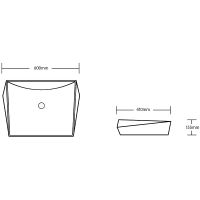 Раковина-чаша Ceruttispa 60 CR7065 СТ9587 Белая — фото 3, Раковины накладные