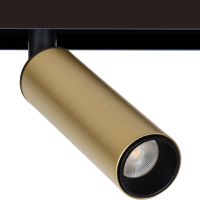 Трековый светильник Artelamp Linea A4660PL-1SG Золото матовое Черный — фото 1, Трековые светильники