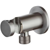 Шланговое подключение Allen Brau Priority 5.31015-BN Никель брашированный — фото 1, Душевое оборудование. Душевая программа