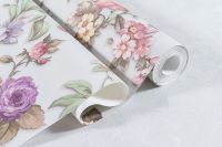 Обои Артекс New Look 5 10686-03 Винил на флизелине (1,06*10,05) Серый/Голубой, Птицы/Цветы — фото 2, Обои для стен