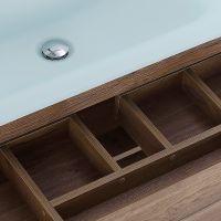 Тумба под раковину BelBagno Kraft 100 KRAFT-1000-1C-SO-RT подвесная Rovere Tabacco — фото 13, Тумбы под раковину