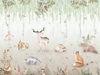 Товар: Фреска детская Ortograf Little Friends 34357 Фактура бархат FX Флизелин (4*3) Бежевый/Зеленый, Животные - фото 2 Фреска детская Ortograf Little Friends 34357 Фактура бархат FX Флизелин (4*3) Бежевый/Зеленый, Животные — фото 2, Фрески