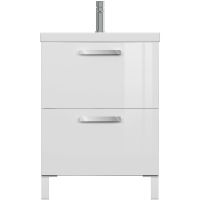 Товар: Тумба с раковиной Cersanit Melar 60 64762 Белая - фото 2 Тумба с раковиной Cersanit Melar 60 64762 Белая — фото 2, Тумбы с раковиной