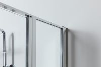 Душевая дверь Allen Brau Priority 140 3.31010.00 профиль Хром стекло прозрачное — фото 6, Душевые двери в нишу
