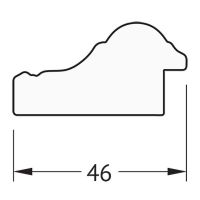 Зеркало Evoform Definite 142х52 BY 1067 в багетной раме - Бусы золотые 46 мм — фото 5, Мебель для ванной