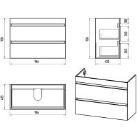 Товар: Тумба с раковиной Misty Мира 100 УТ000022791 Белая матовая - фото 7 Тумба с раковиной Misty Мира 100 УТ000022791 Белая матовая — фото 7, Тумбы с раковиной