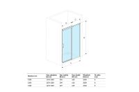 Душевая дверь Excellent Rols 140 KAEX.2612.1400.LP1/2+KAEX.2612.1400.LP2/2 (KAEX.2612.1400.LP1/2+KAEX.2612.1400.LP2/2) профиль Хром стекло прозрачное — фото 4, Душевые двери в нишу