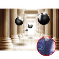 Фреска Ortograf 3D 6660 Фактура бархат серебро FX-S Флизелин (2,5*1,8) Бежевый/Черный, Архитектура/Абстракция арт-6660 (бархат серебро FX-S) — фото 1, Фрески