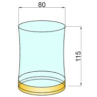 Стакан для зубных щеток Boheme 10212 Золото — фото 2, Мыльницы