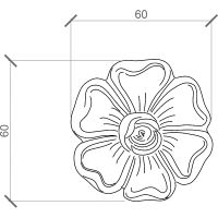 Орнамент Европласт 1.60.006 10x60x60 мм — фото 2, Колонны