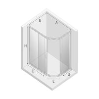 Товар: Душевой уголок New Trendy New Varia Chrome 120х85 K-0509 профиль Хром стекло прозрачное - фото 8 Душевой уголок New Trendy New Varia Chrome 120х85 K-0509 профиль Хром стекло прозрачное — фото 8, Душевые уголки