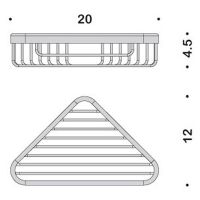 Полка корзина Colombo Design Basic B2732.NM угловая Черная матовая — фото 2, Полки для ванной и душа