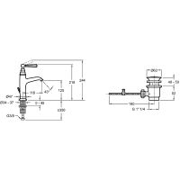 Смеситель для раковины Jacob Delafon Cleo 1889 E24307-BGG Золото глянцевое — фото 7, Смесители для раковины