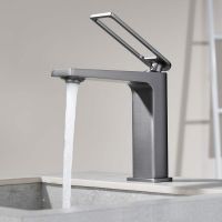 Товар: Смеситель для раковины Black&White Universe UK9901MG 9901MG Gun Metal - фото 6 Смеситель для раковины Black&White Universe UK9901MG 9901MG Gun Metal — фото 6, Смесители