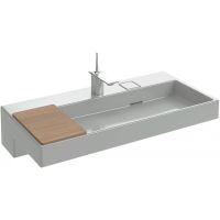 Раковина Jacob Delafon Terrace 100 EXC112-00 без подсветки — фото 2, Раковины подвесные