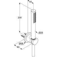 Душевой гарнитур Kludi Nova Fonte 2085053-15 Белый матовый — фото 2, Душевые гарнитуры