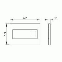 Товар: Клавиша смыва Pestan Fluenta Diamond 40006365 Белая - фото 2 Клавиша смыва Pestan Fluenta Diamond 40006365 Белая — фото 2, Комплектующие для душевого оборудования