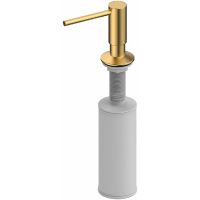 Дозатор для моющего средства WasserKRAFT K-75991 Золото глянцевое — фото 1, Дозаторы для кухонных моек