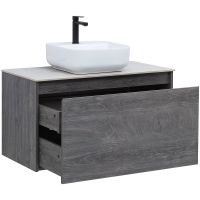 Тумба под раковину Aquanet Nova Lite 90 242269 подвесная Дуб рошелье — фото 8, Тумбы под раковину