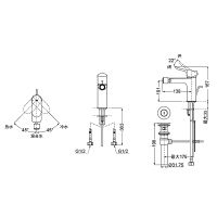 Смеситель для биде Toto NC TRG01301R Хром — фото 2, Смесители для биде