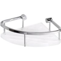 Полка корзина Bemeta Cytro 146208376 угловая Хром — фото 1, Полки для ванной и душа