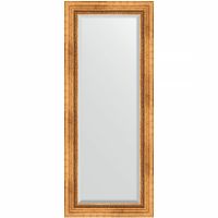 Зеркало Evoform Exclusive 136х56 BY 3516 с фацетом в багетной раме - Римское золото 88 мм — фото 1, Мебель для ванной