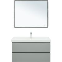 Тумба под раковину Aquanet Вега 100 329599 подвесная Мисти грин — фото 15, Тумбы под раковину