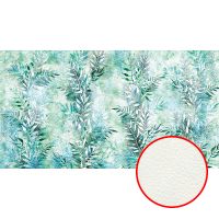 Товар: Фреска Ortograf Oasis 32741 Фактура флок FLK Флизелин (5*2,7) Зеленый/Бирюзовый, Листья - фото 1 Фреска Ortograf Oasis 32741 Фактура флок FLK Флизелин (5*2,7) Зеленый/Бирюзовый, Листья — фото 1, Фрески