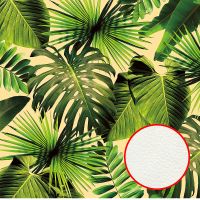 Фреска Ortograf Oasis 32761 Фактура флок FLK Флизелин (2,7*2,7) Бежевый/Зеленый, Листья — фото 1, Фрески