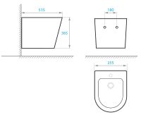 Унитаз Koller Pool Orion OR-0515-RW подвесной с сиденьем Микролифт — фото 2, Унитазы