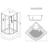 Товар: Душевая кабина Esbano ES-80CRB 80x80 ESKB80CRB без гидромассажа - фото 22 Душевая кабина Esbano ES-80CRB 80x80 ESKB80CRB без гидромассажа — фото 22, Душевые кабины