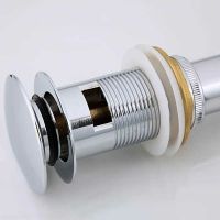 Донный клапан Frap F65-2 click-clack Хром — фото 3, Донные клапаны