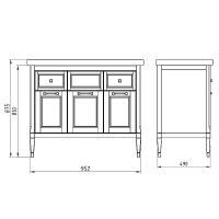 Товар: Комплект мебели для ванной ASB-Woodline Гранда 105 Антикварный Орех - фото 12 Комплект мебели для ванной ASB-Woodline Гранда 105 Антикварный Орех — фото 12, Комплекты мебели для ванной